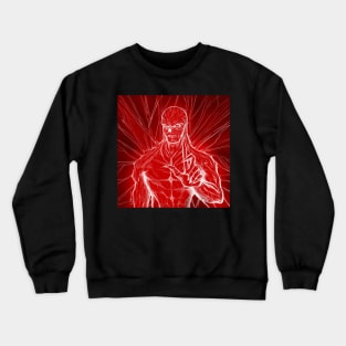 the hellfire vecna monster in dark universe in crimson webs Crewneck Sweatshirt